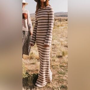 Bohme Torrey Striped Maxi Dress